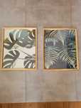 2 ramki Ikea SILVERHÖJDEN w kolorze złotym 40×50cm plakaty monstera