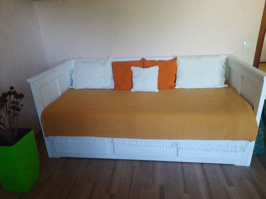 Кровать з натурального дерева (безкоштовна доставка)