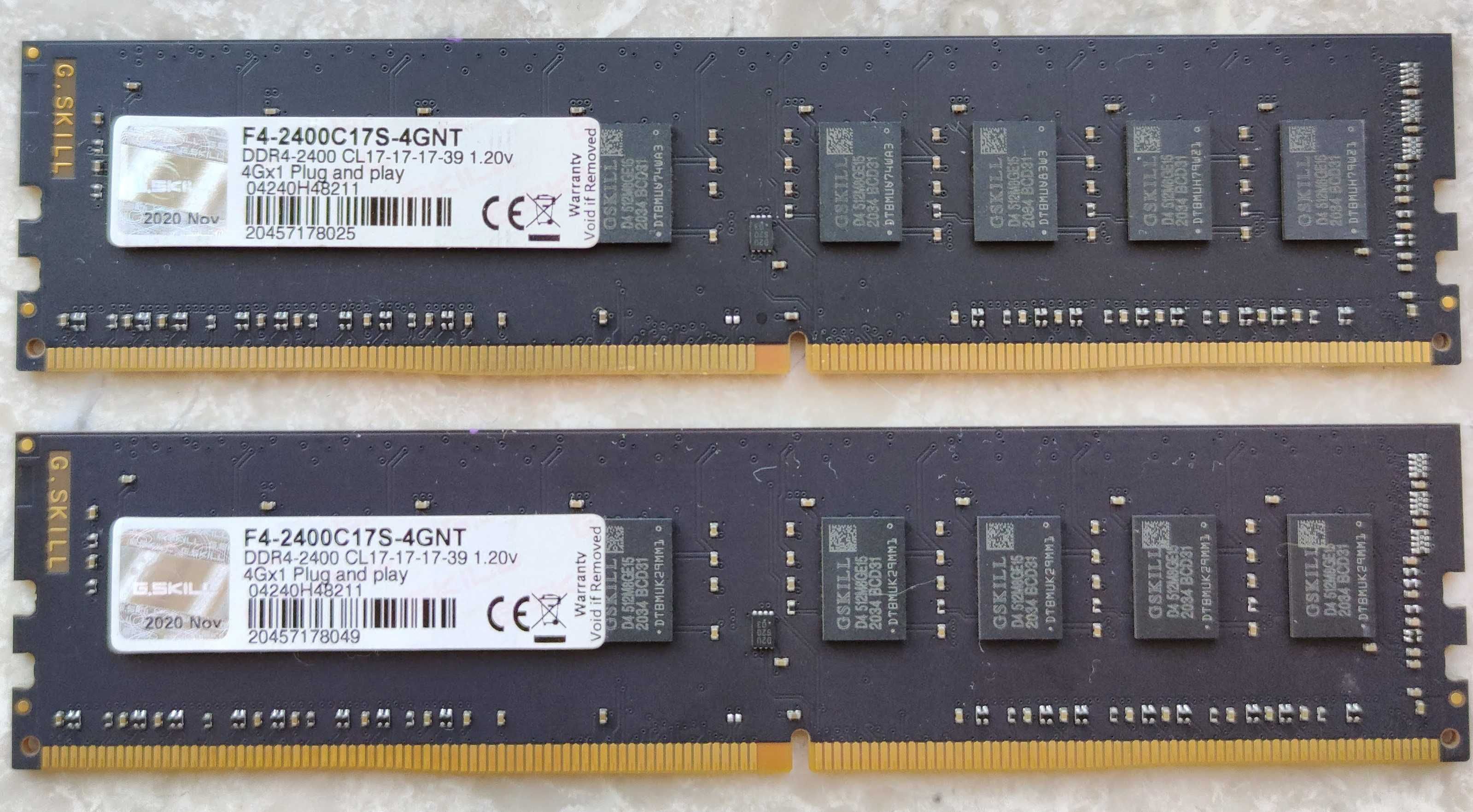 Оперативна пам'ять G.Skill DDR4 2400 4Gb PC4-19200 (F4-2400C17S-4GNT)