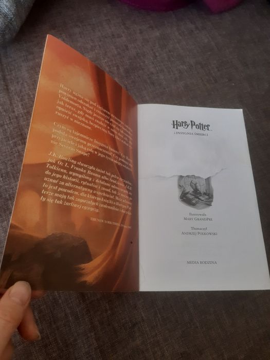 Książka Harry Potter i insygnia śmierci wydanie 1 Miękka okładka