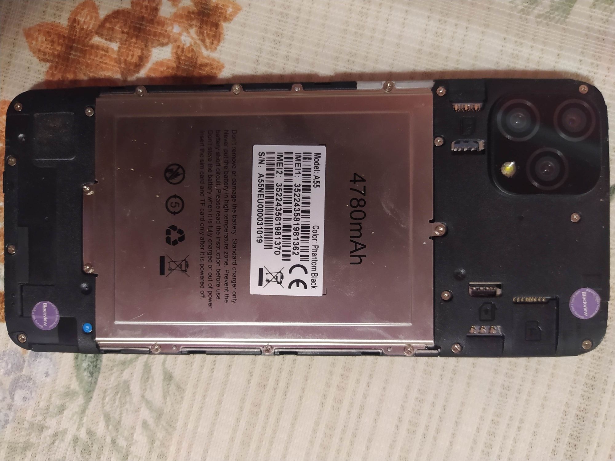 Смартфон Blackview A55 3/16Gb Б/у