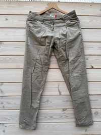 Spodnie damskie materiałowe beżowe z kieszeniami M/38 chinosy