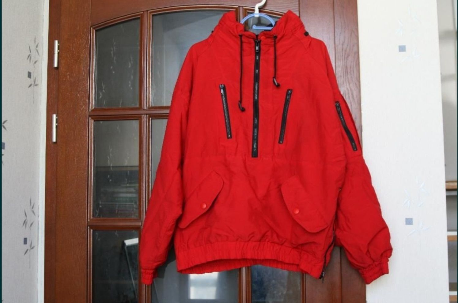 Анорак, бренд, красная куртка,  алая, червона,  р. M / L, Италия