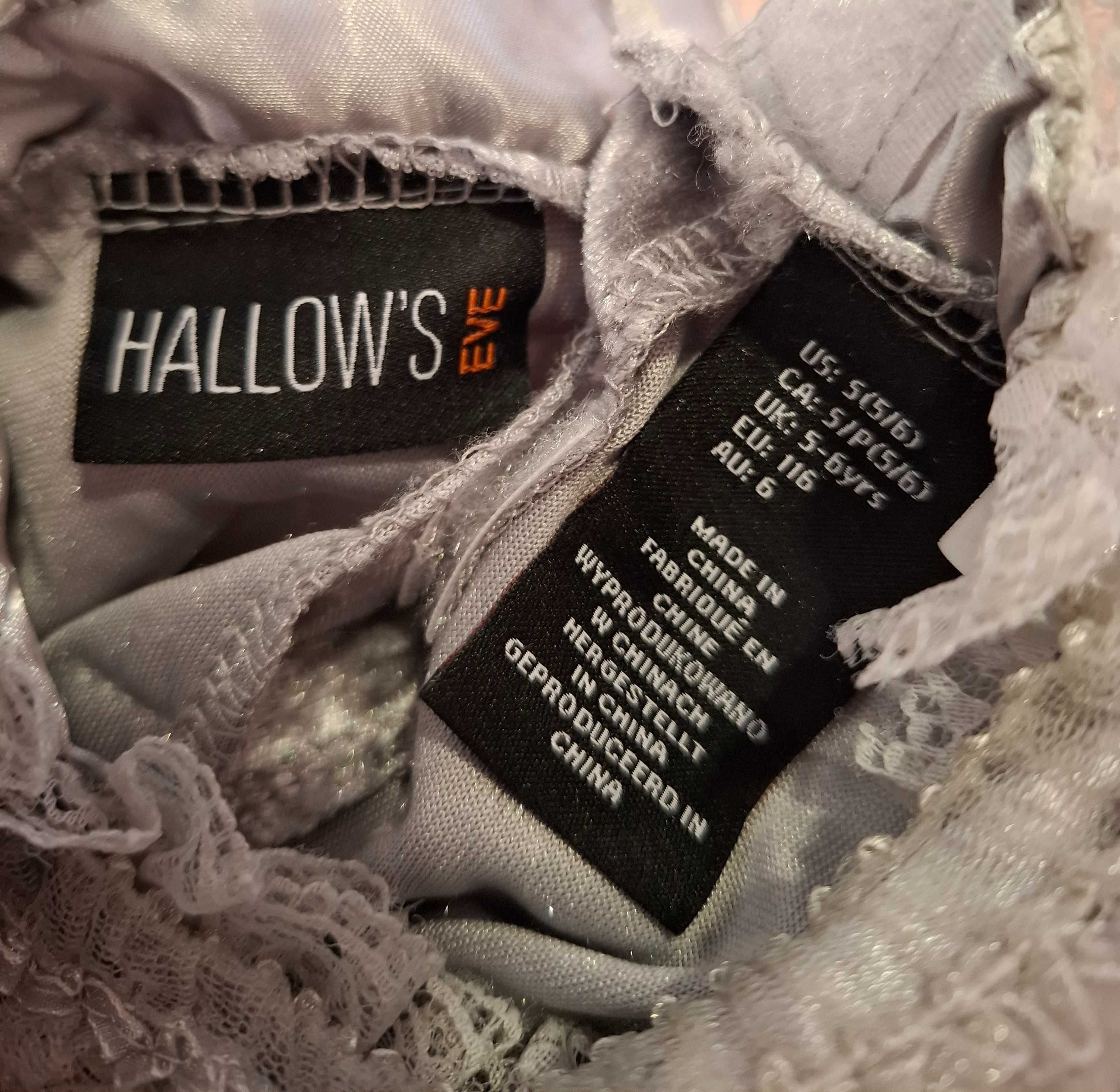 Strój Kostium Przebranie Gnijąca Panna Młoda 116 T.K.Maxx Halloween