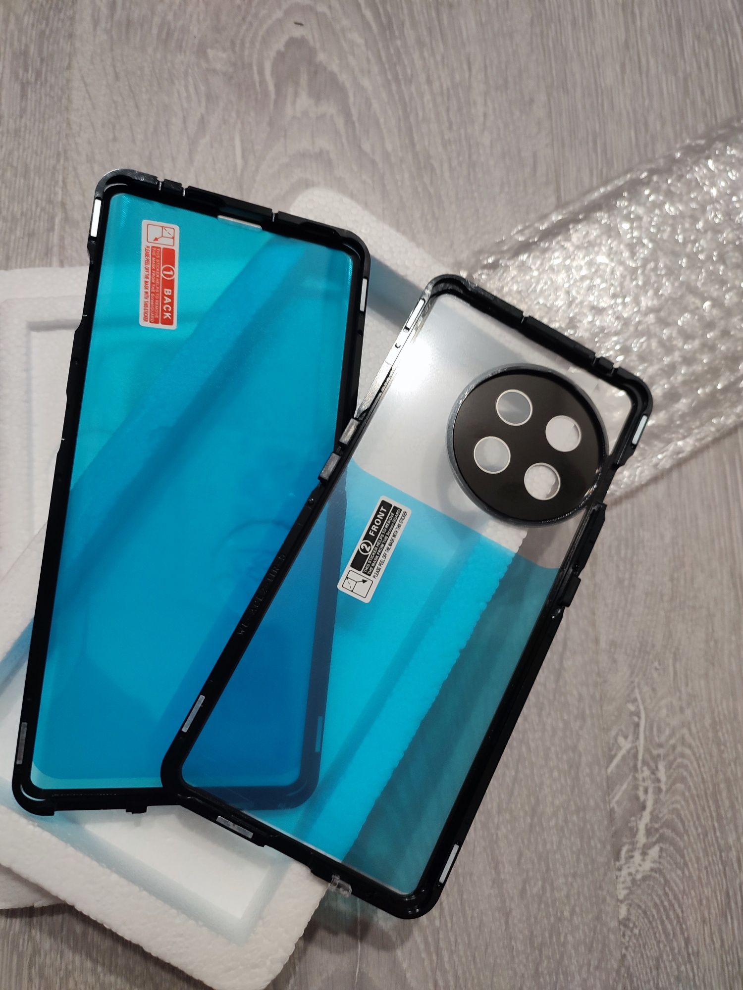 Металевий скляний чохол для OnePlus ace 2