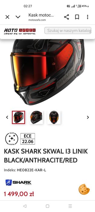 Sprzedam kask Shark i3 rozmiar L