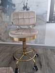 Taboret welurowy
