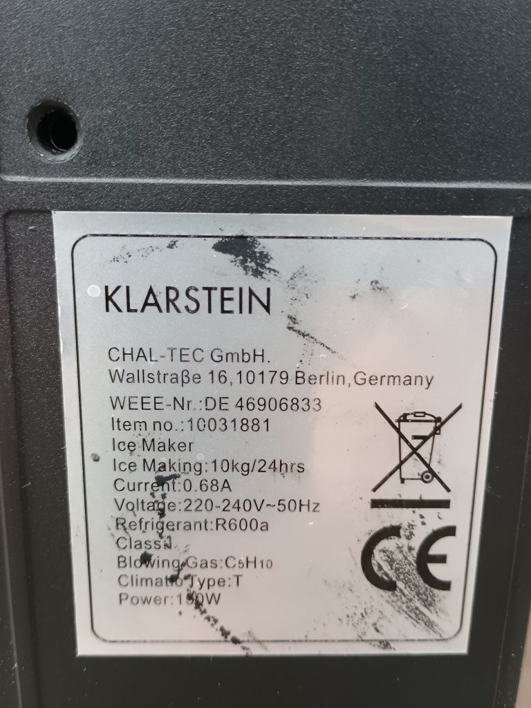Льодогенератор Klarstein Metropolitan