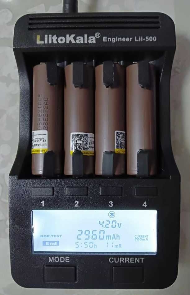 Акумулятор 18650 LiitoKala HG2-N 3000mAh з контактами високотоковий