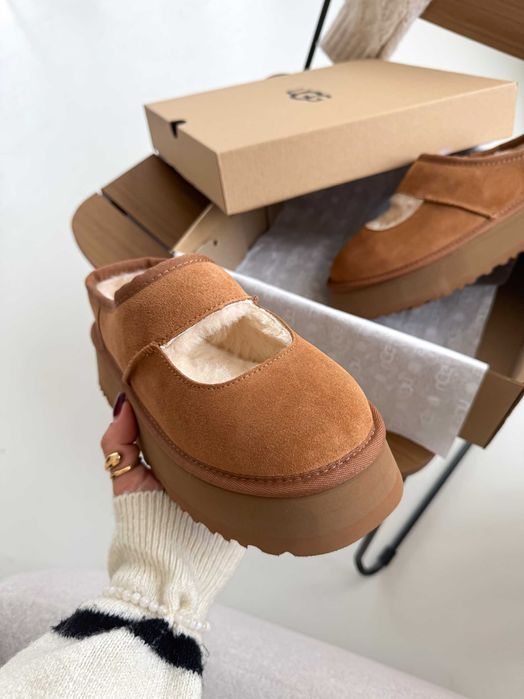 Жіночі зимові уггі Ugg Bea Mary Jane Chestnut (коричневі) u9012