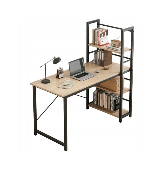 BESTSELLER! BIURKO KOMPUTEROWE * z  półkami regał *metalowe nowoczesne
