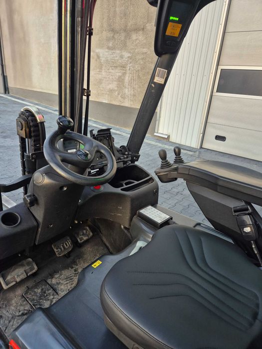 Wózek widłowy LINDE E12, duplex, elektryczny, przesuw