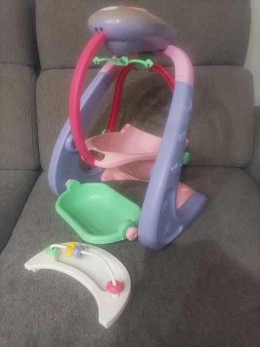 Bujaczek z lalką  + Fotelik do karmienia+ Wanienka 3w 1