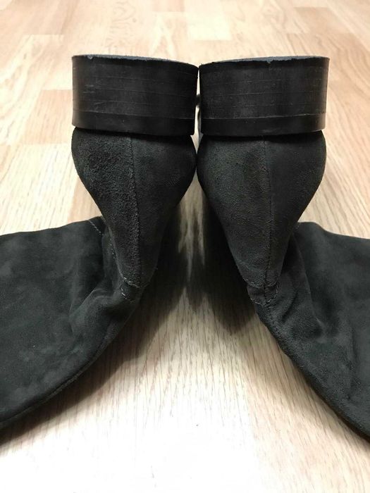 Ботфорты Lavorazione сапоги натур. замша кожа р.41/42 ст. 27-26,5см