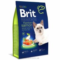 Brit Premium (Брит Премиум) by Nature Cat Sterilized Salmon 8кг
