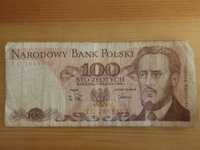 Banknot 100 zł 1988 rok Waryński