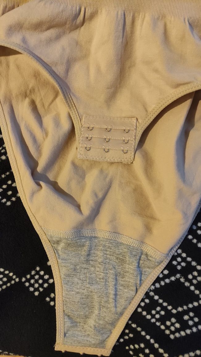 Body wyszczuplające modelujące damskie S beżowe nowe