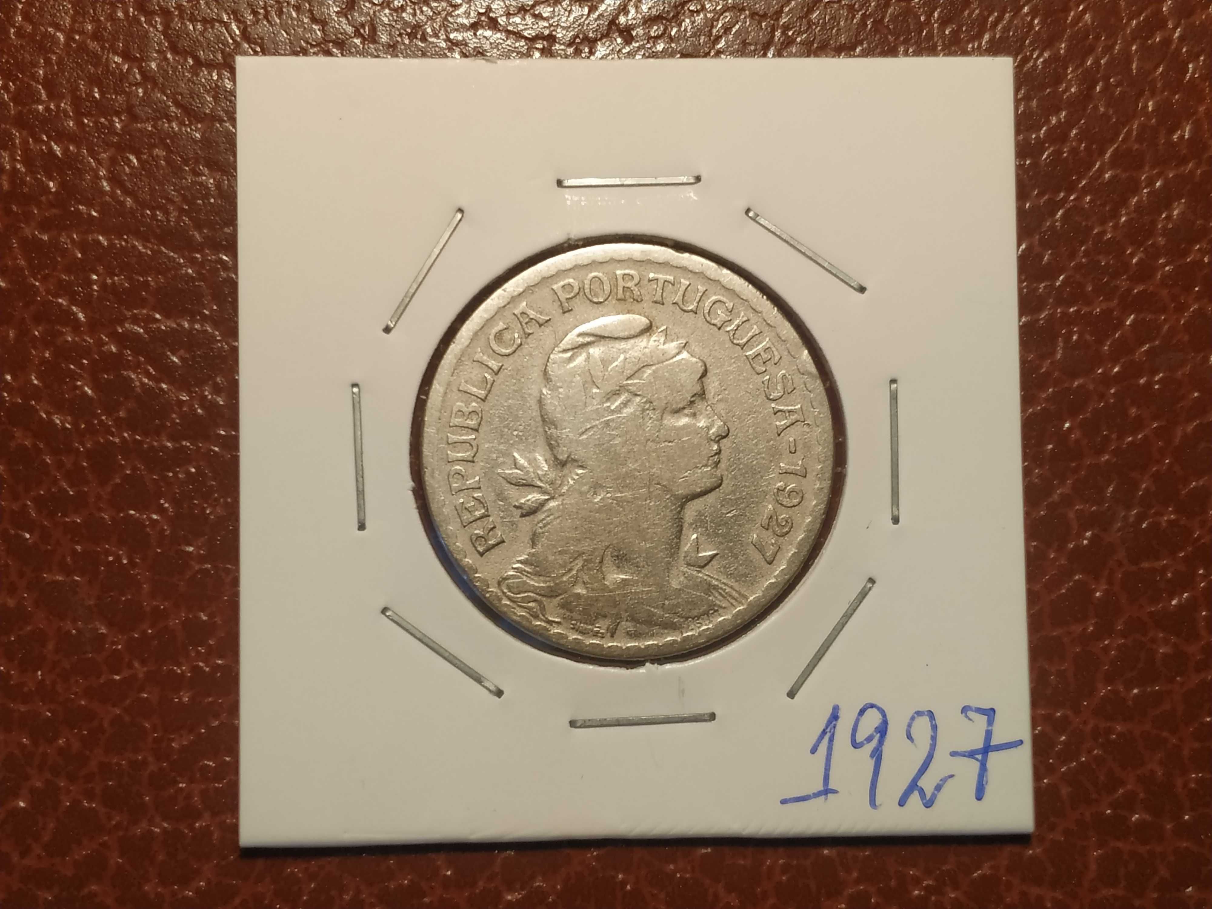 24 Portugal - moeda de 1 escudo de 1927 alpaca