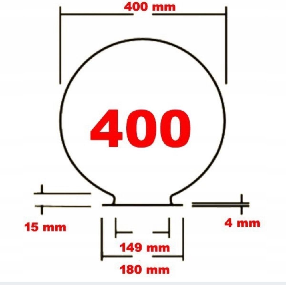 Klosz kula podpalana 400 k-180 PMMA