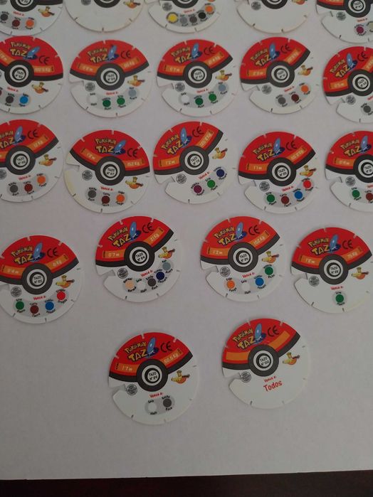 Pokémon Voa Tazos, vários disponíveis, raros, coleção limitada vintage