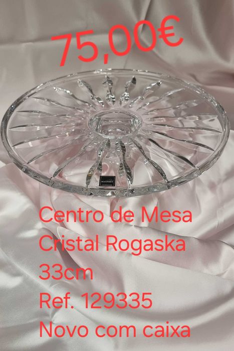 Centro de Mesa de Cristal Rogaska