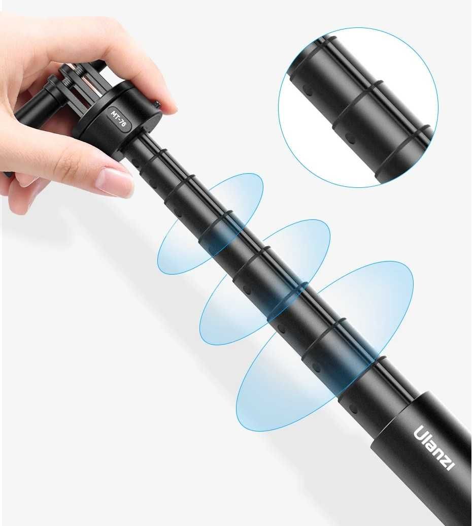 selfie-stick do kamer sportowych 155 cm z adapterem 1/4