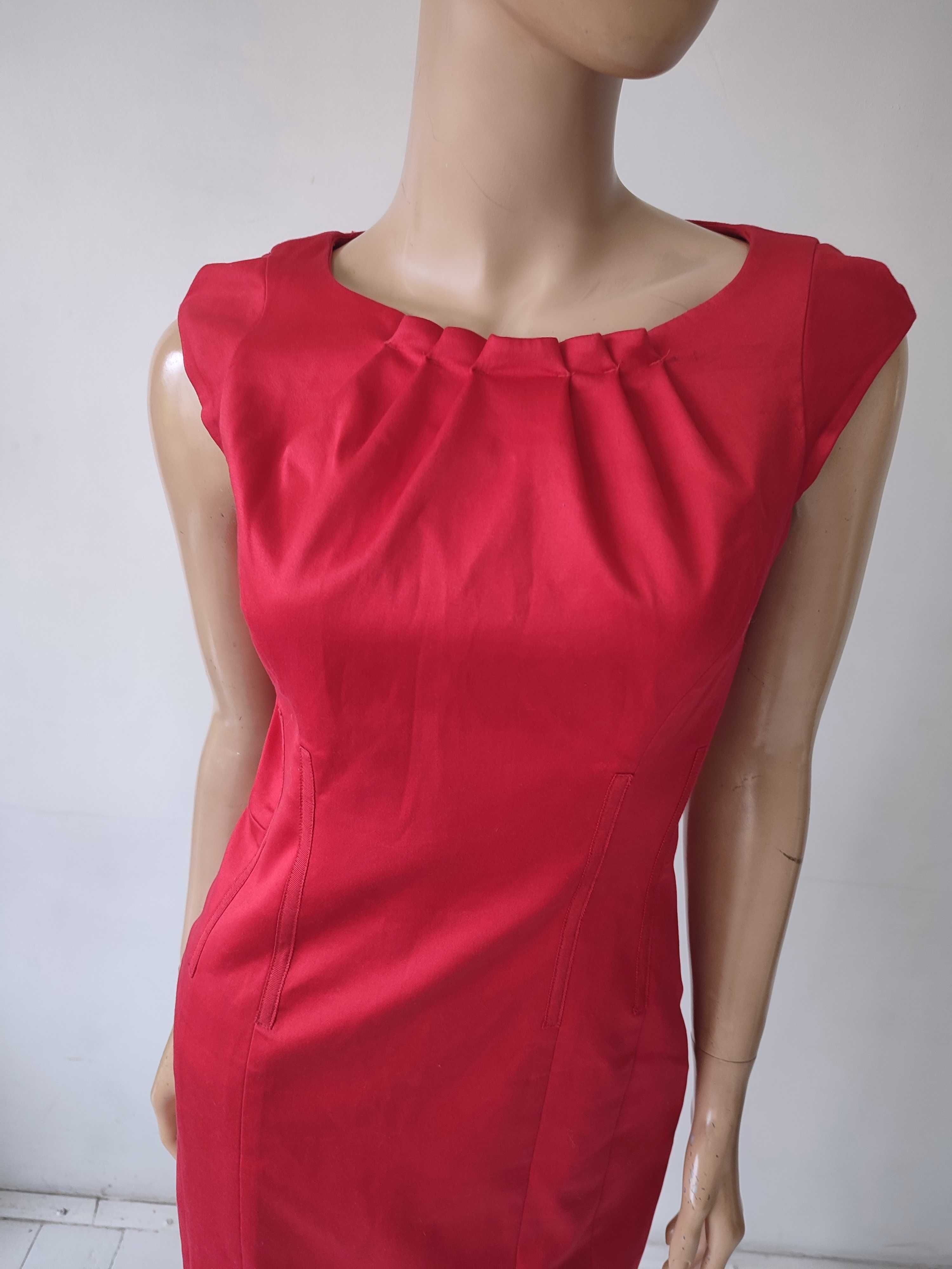 Sukienka czerwona ołówkowa Coast - 36