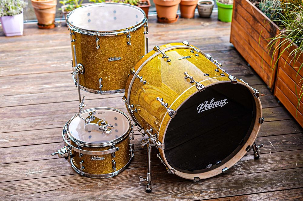 Polmuz Model 2 Maple 18" 12" 14" Shellset Champagne Gold  - 20%!!