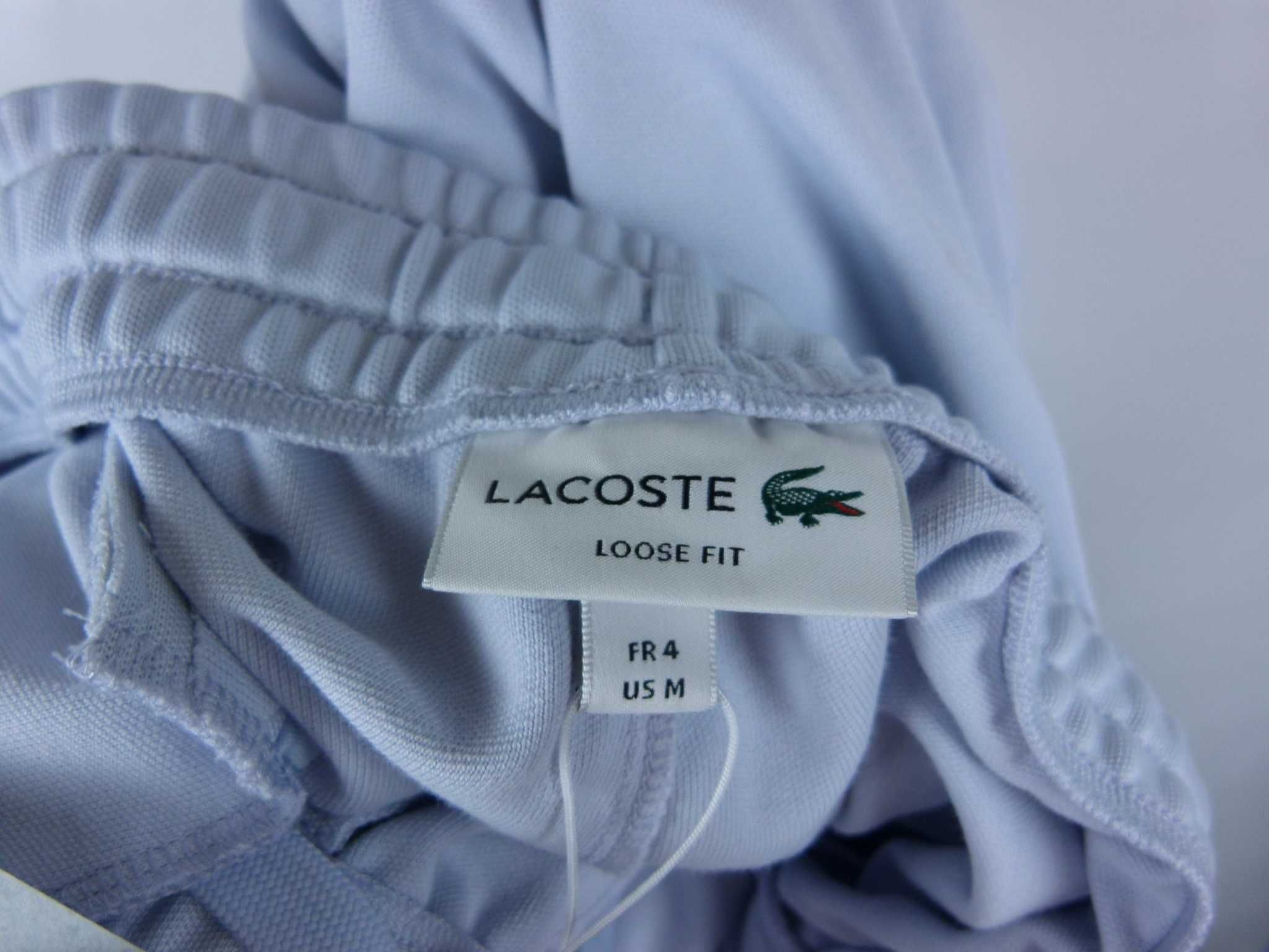 Lacoste Loose Fit proste spodnie dresowe z metką 4 / L
