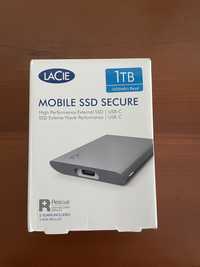 Zewnętrzny dysk SSD Lacie Mobile Secure 1TB Nowy Gw36m