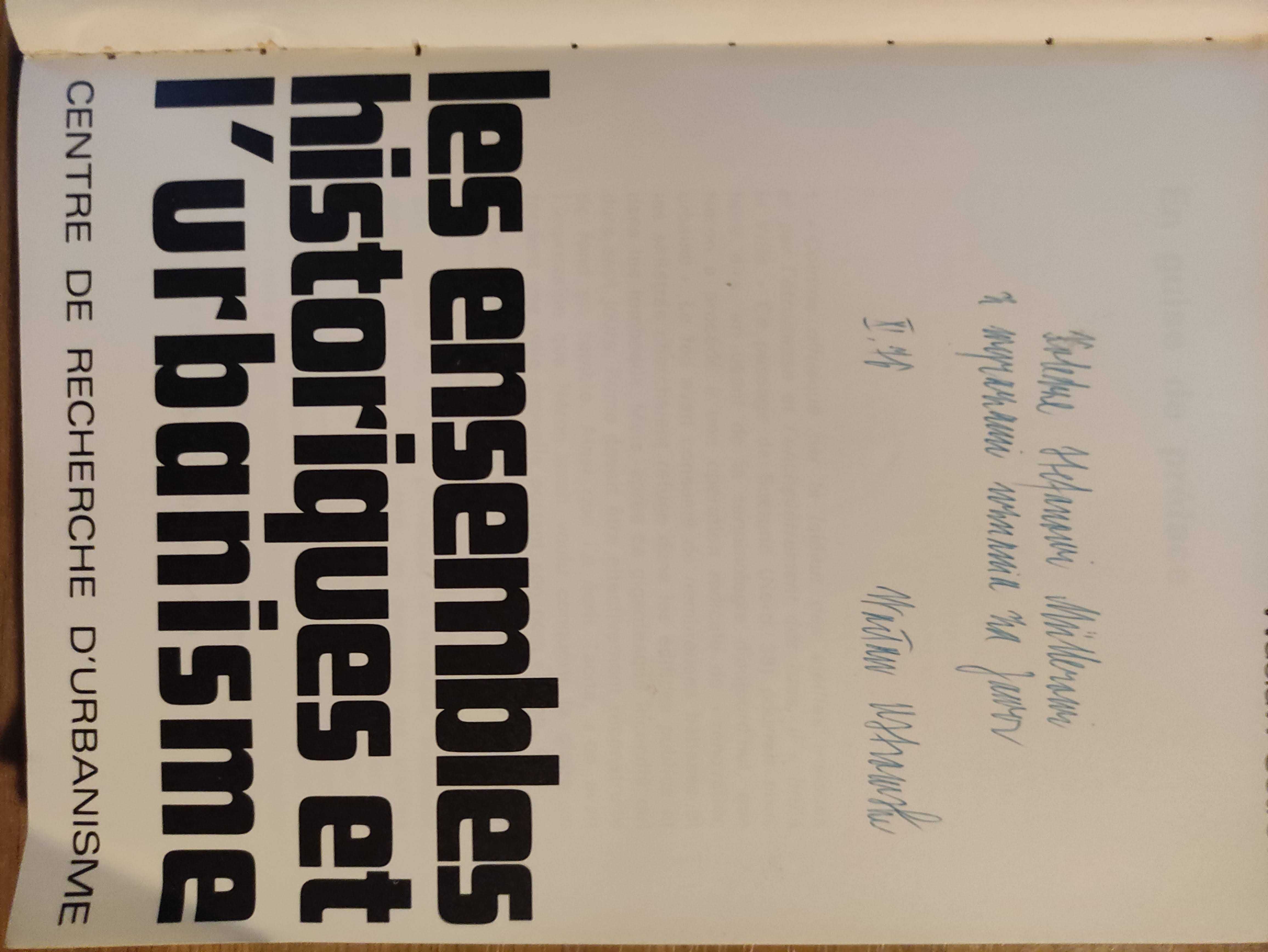 Les ensembles historiques et l'urbanisme - Wacław Ostrowski / unikat!