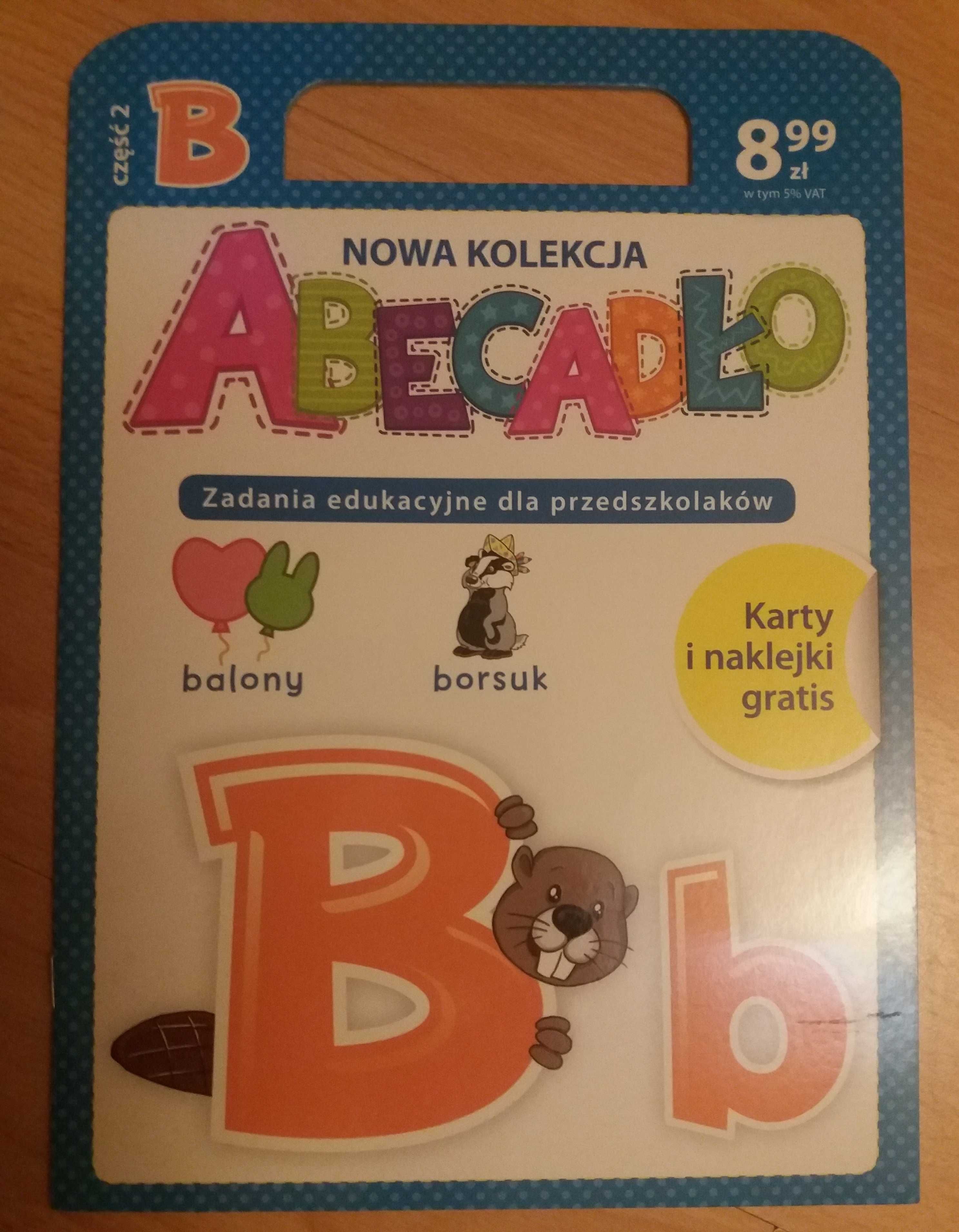 Abecadło. Zadania edukacyjne dla przedszkolaków część B