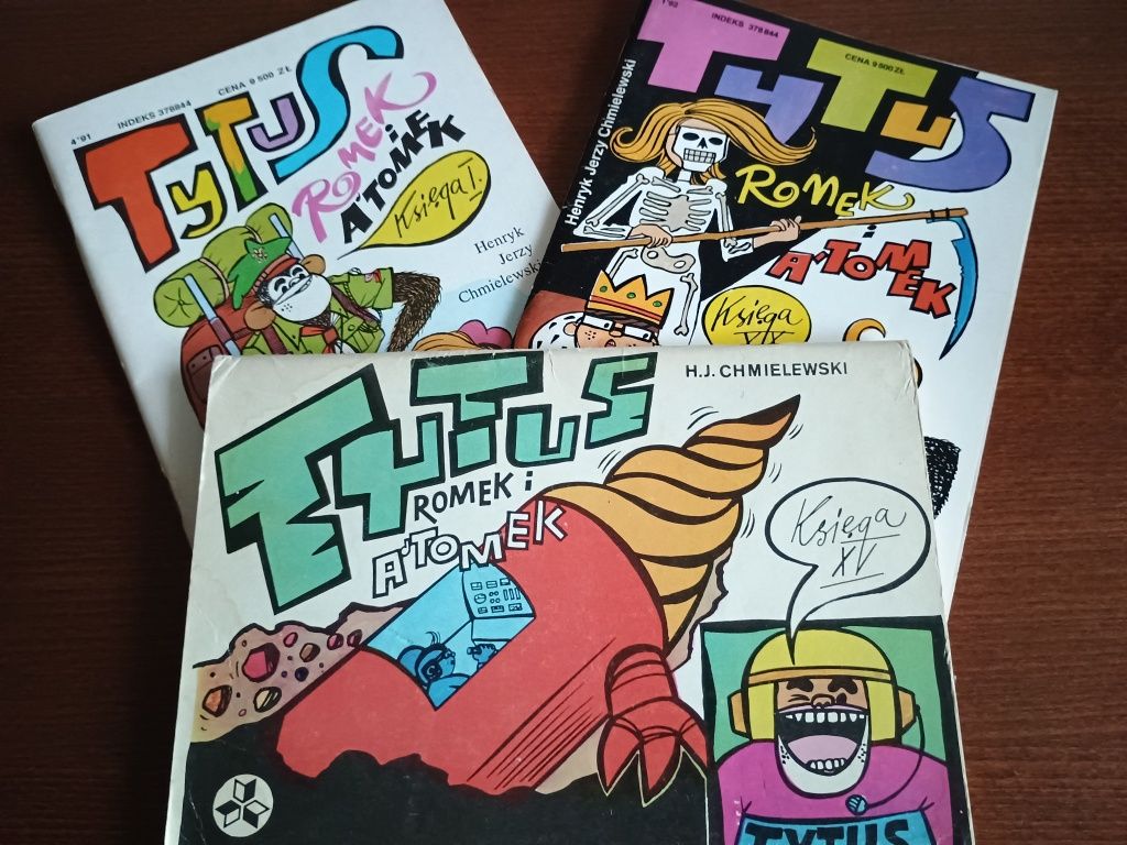 Komiksy Tytus Romek i Atomek - 3 sztuki