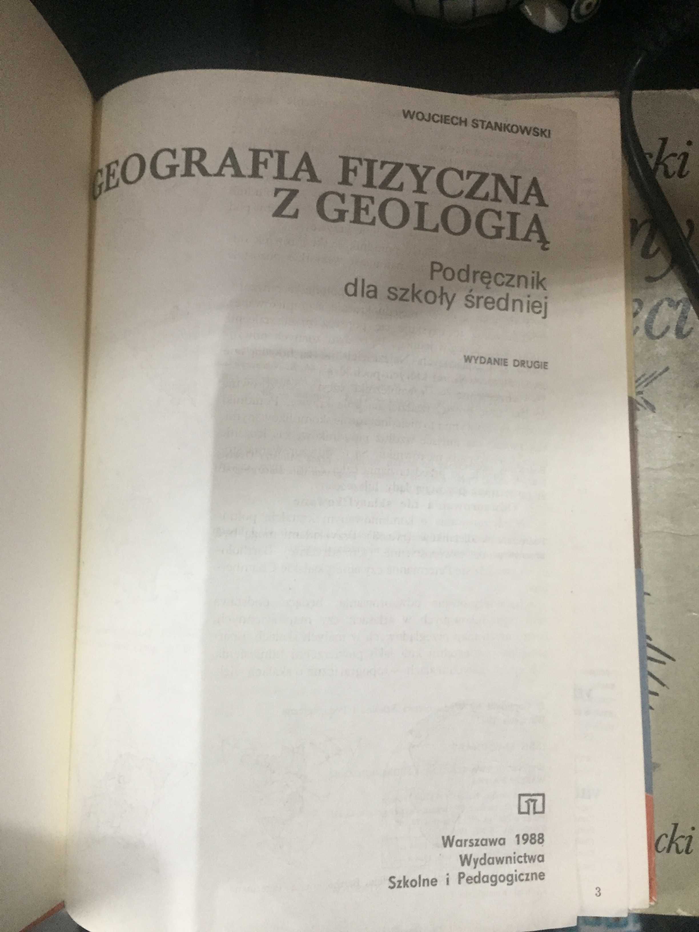 Stary podręcznik Geografia dla szkoły średniej 1988