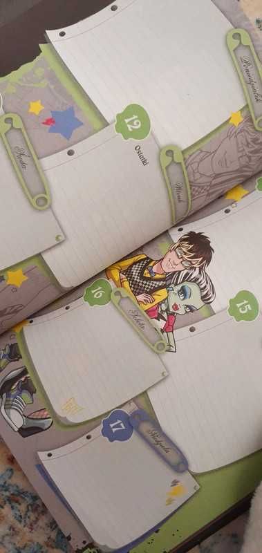 monster high pamiętnik kalendarz dziennik unikat raree