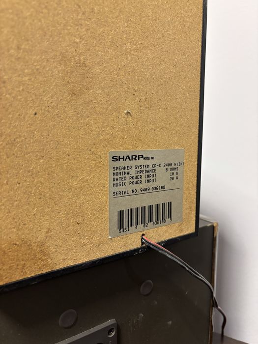 Wieża SHARP + 4 glosniki BOSE stan dobry !
