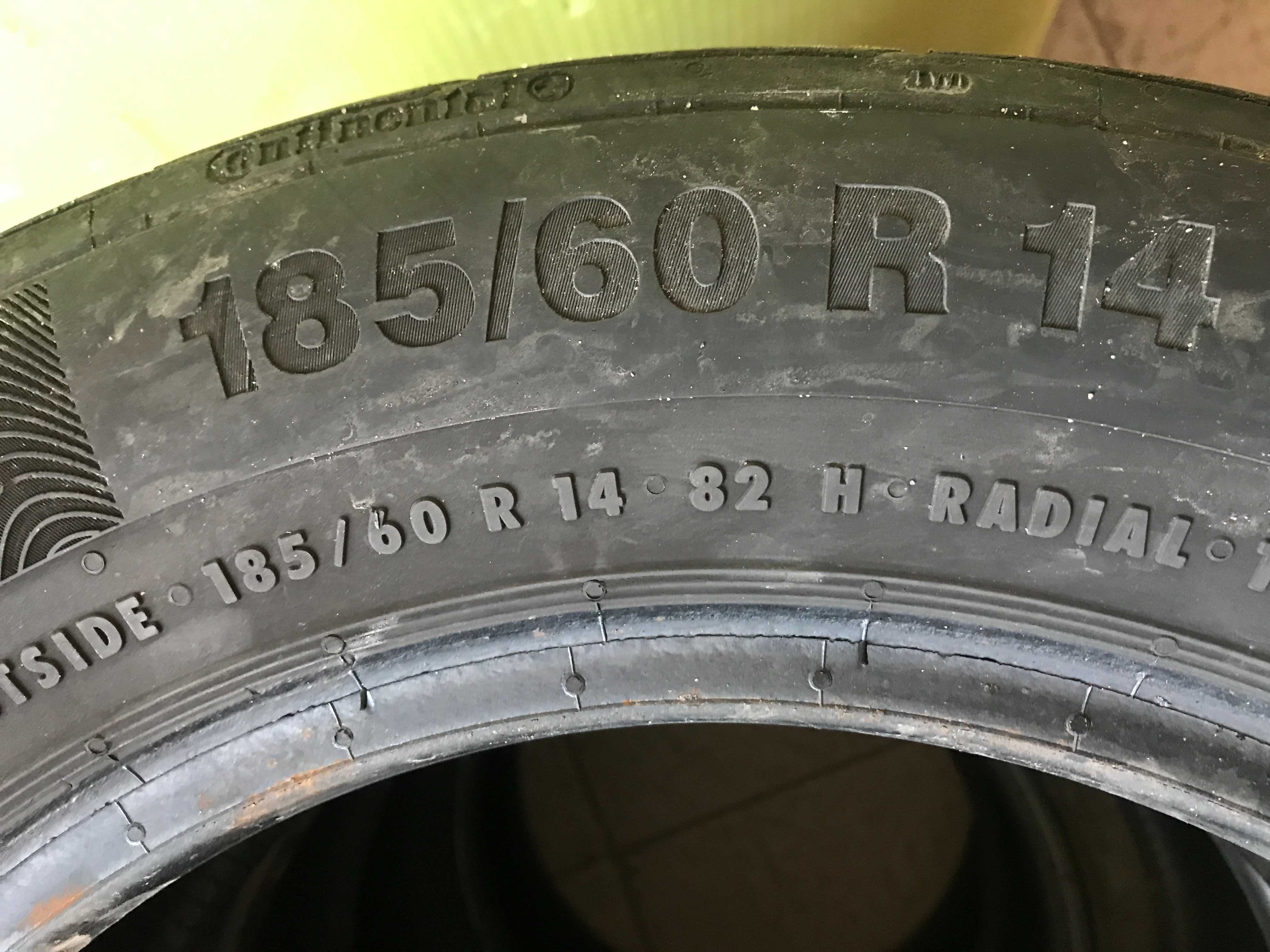 Шини Continental ContiPremiumContact 185/60 R14 на 1-2 сезони, 4шт