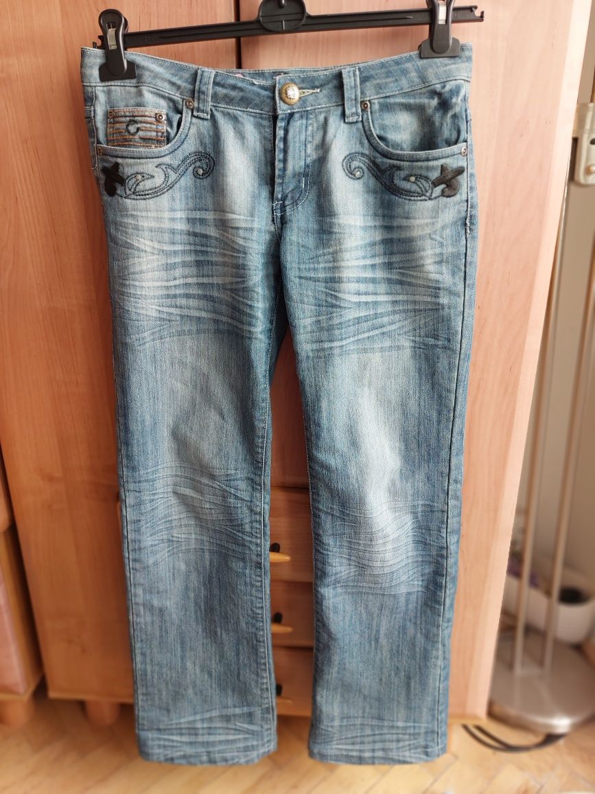 Spodnie dzwony Basic Denim r. M/38