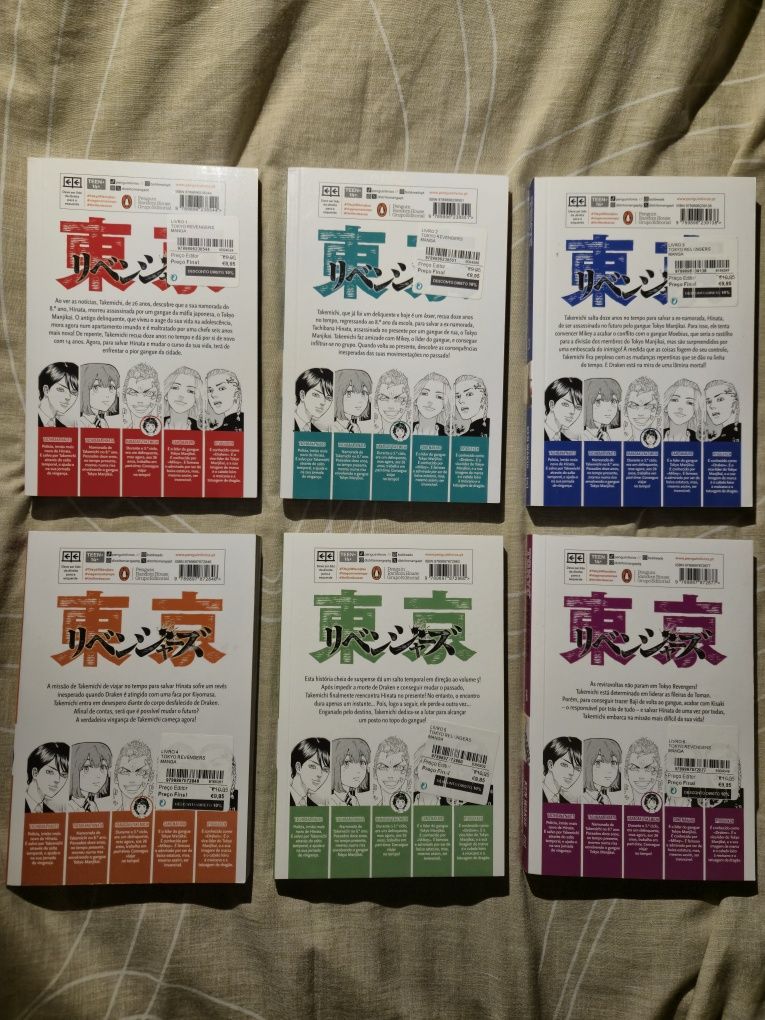 Tokyo Revengers volumes 1 a 6 em português