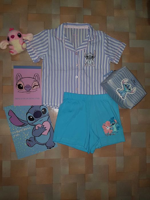 Пижама Disney Стич лето, комплект Stitch 6-8 лет 122-128 см