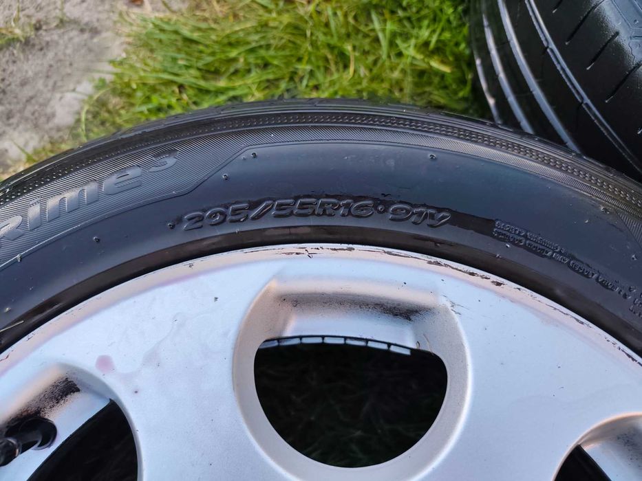 Alufelgi 16 5x112,  Audi A4b6 z oponami letnimi 205x55