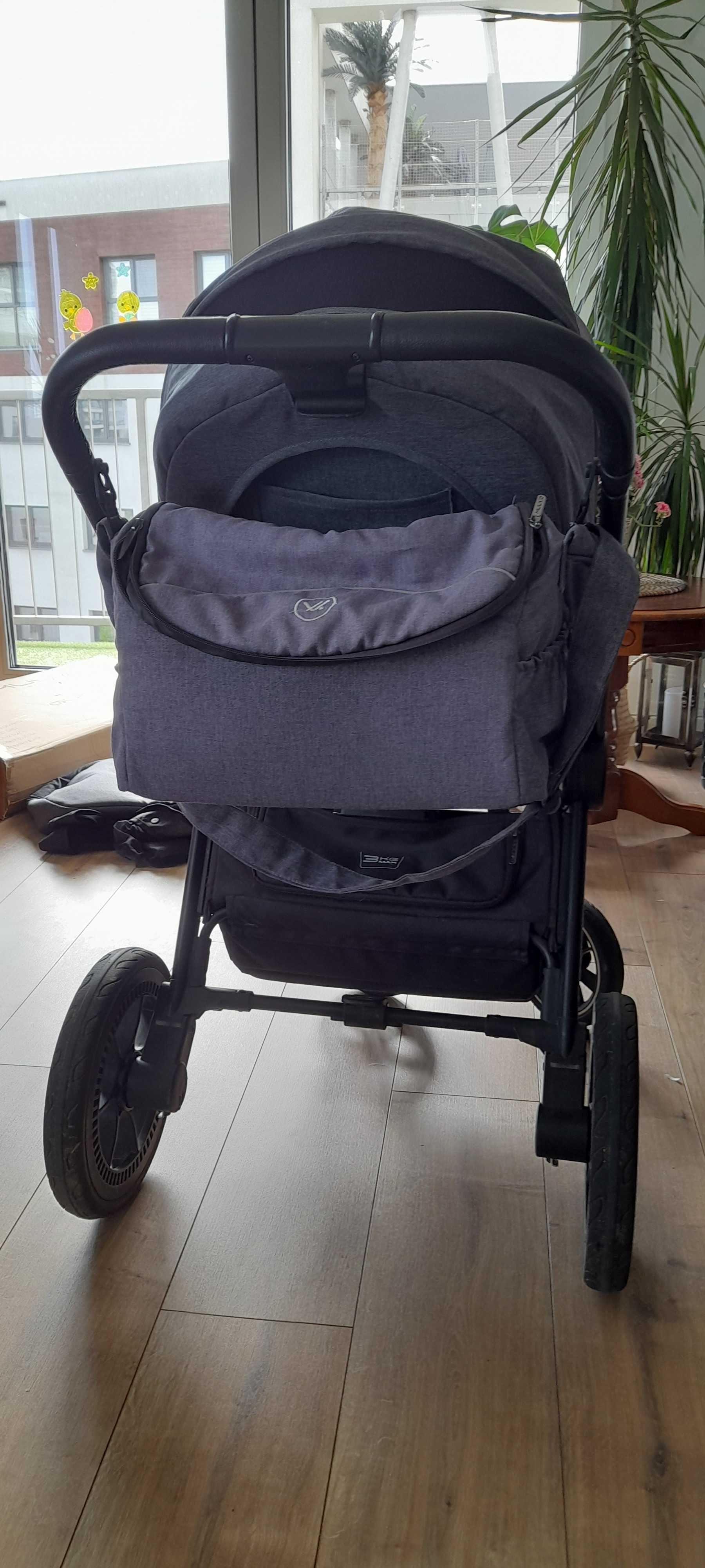 Wozek spacerowy plus gondola MUUVO QUICK 2.0  POPIELATY