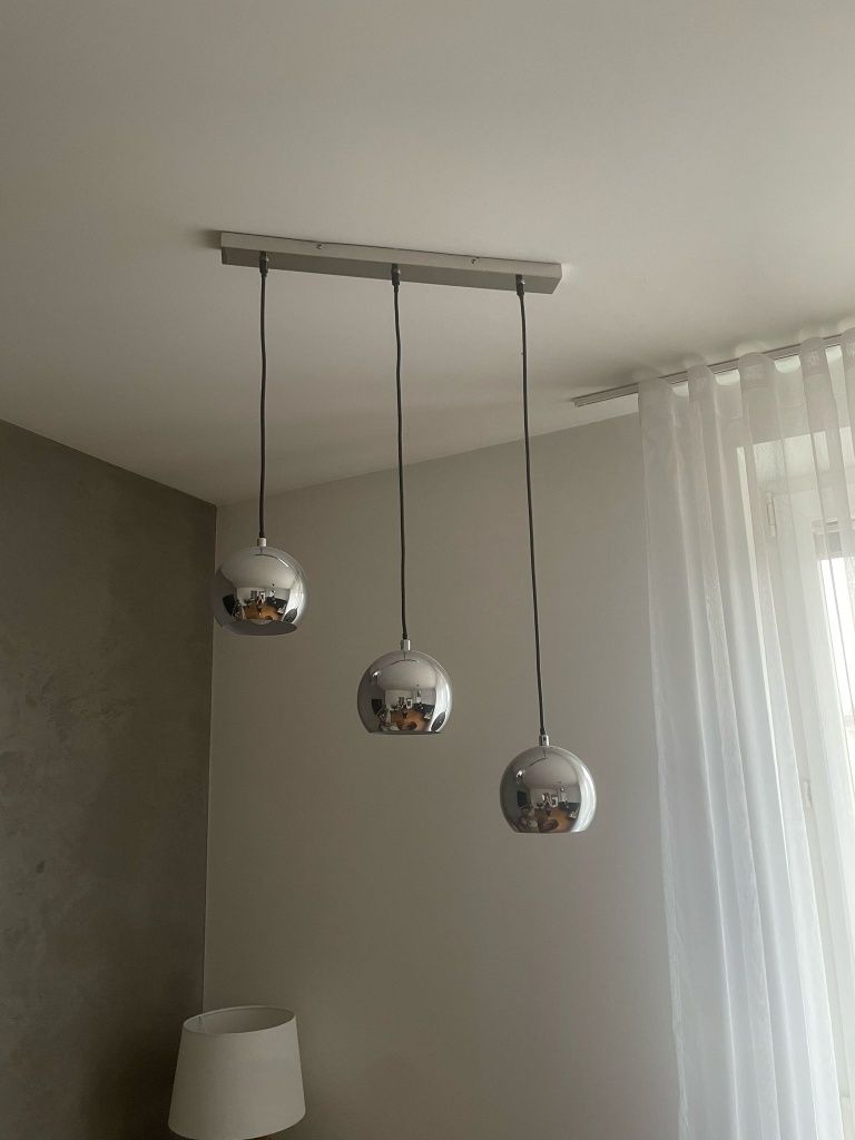 Zestaw 2 lamp kolor srebrny