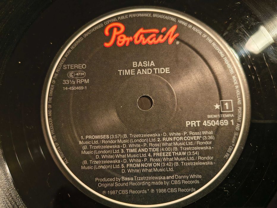 Winyl Basia - Time & Tide