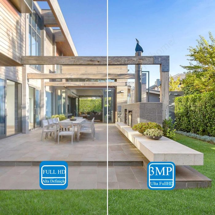 KIT Vigilância ‼️ 4 Câmaras ‼️ WiFi ‼️ S/ Fios ‼️ Deteção Movimento