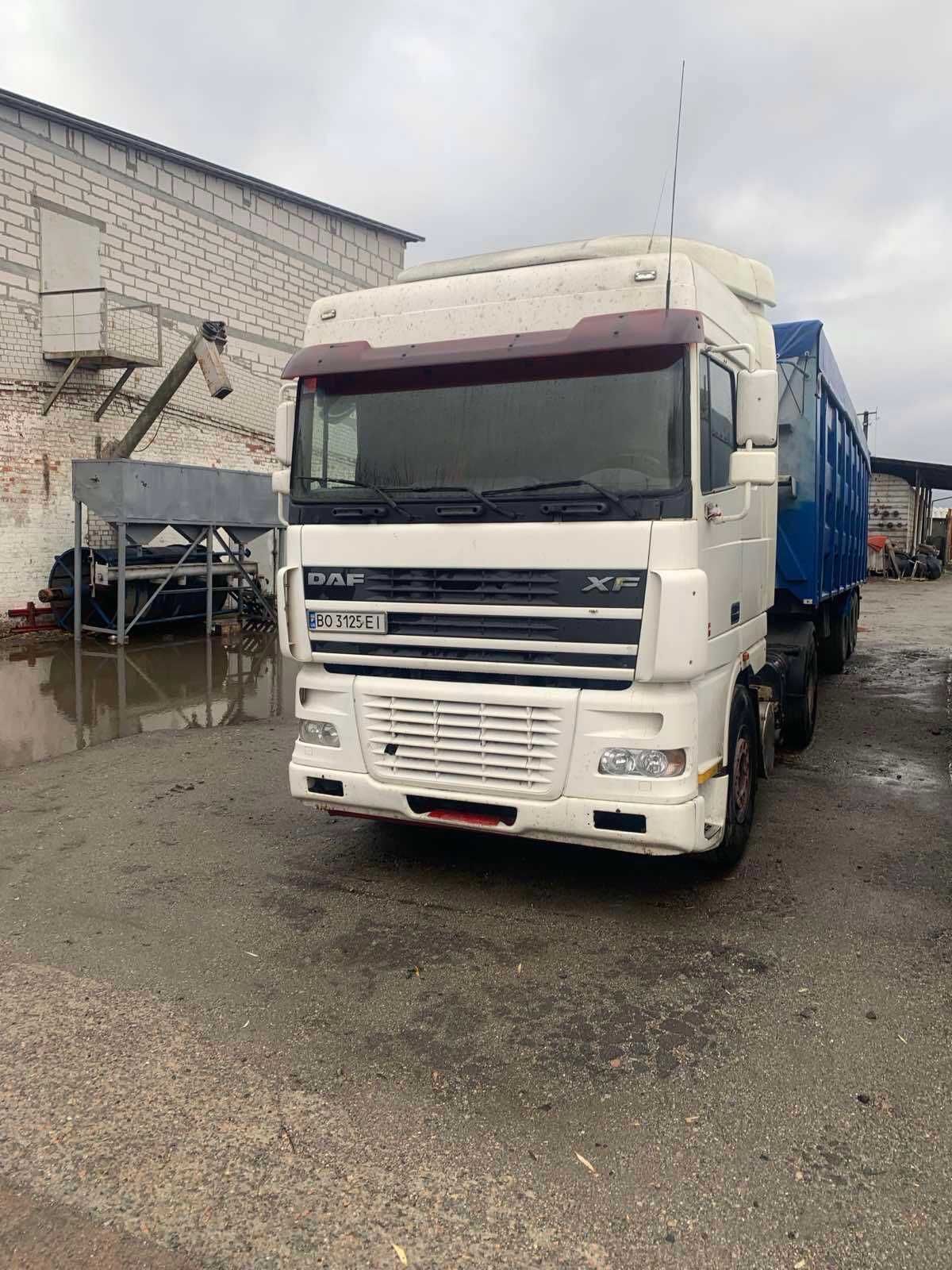 DAF XF 95.480  Даф седловой тягач, полуприцеп самосвал