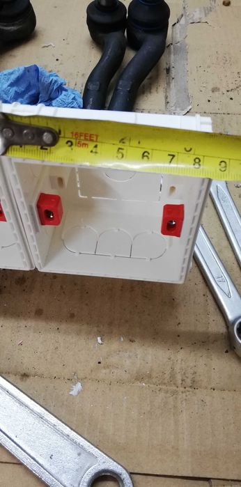 Tomadas, interruptores, caixa contador