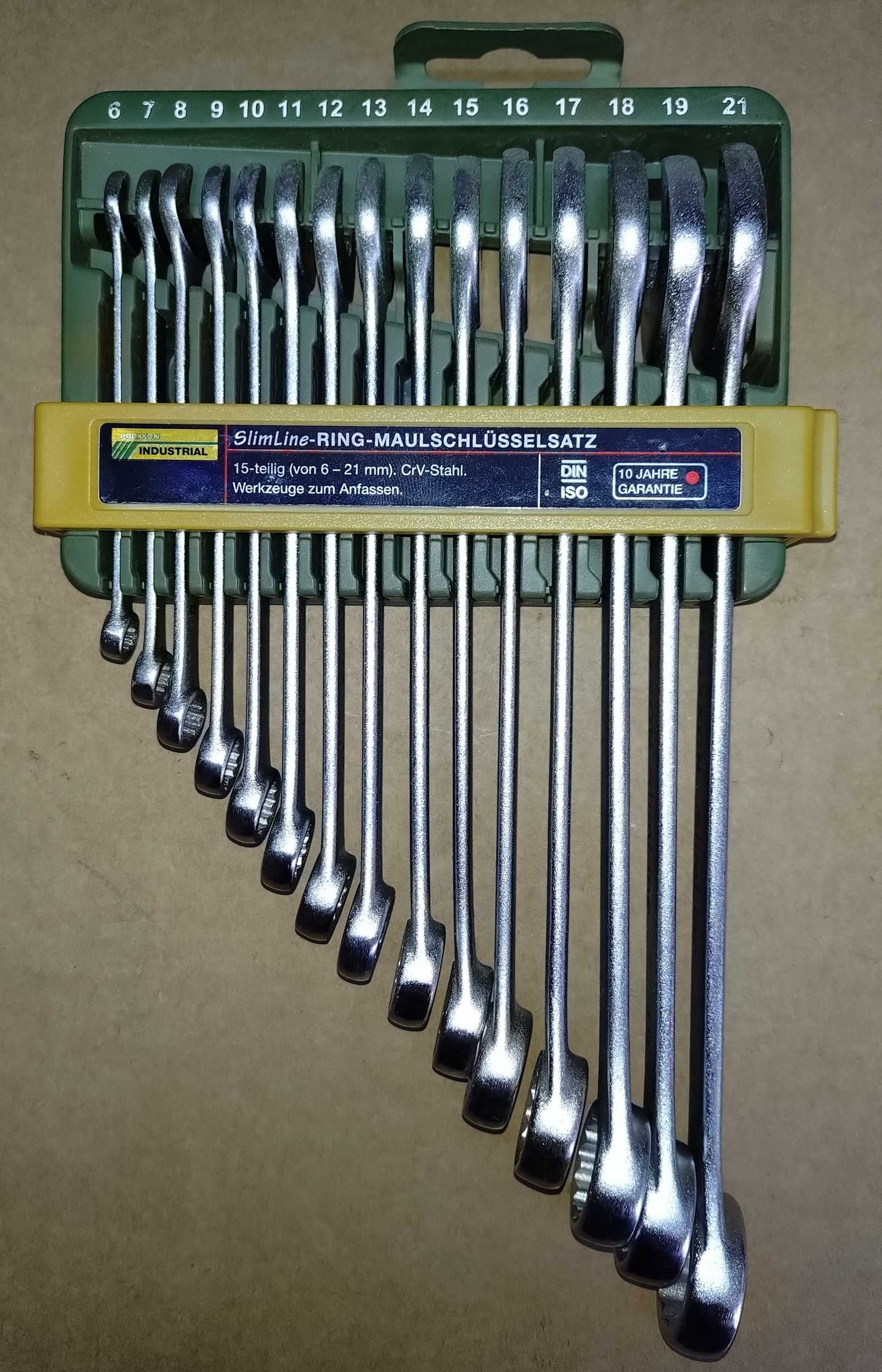PROXXON zestaw kluczy płasko-oczkowych 6-21mm 15elem PR23821