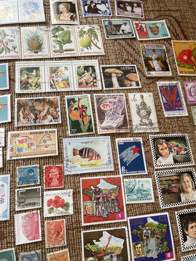 Zestaw znaczków pocztowych - 500 sztuk