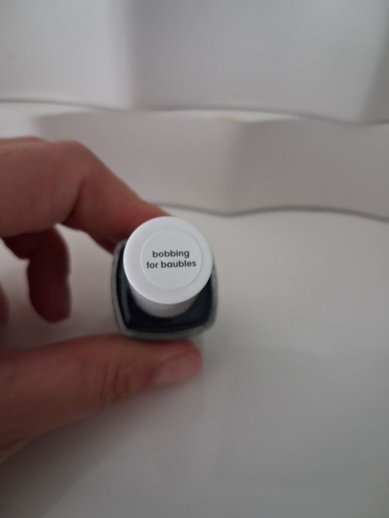 Essie bobbing for baubles